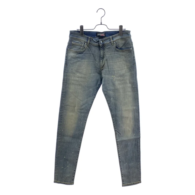REPRESENT / リプレゼント | ESSENTIAL DENIM / ヴィンテージ加工 エッセンシャル デニムパンツ | 32 | メンズ