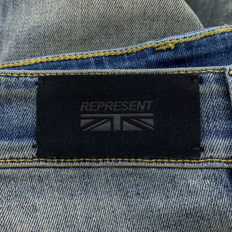 REPRESENT / リプレゼント | ESSENTIAL DENIM / ヴィンテージ加工 エッセンシャル デニムパンツ | 32 | メンズ