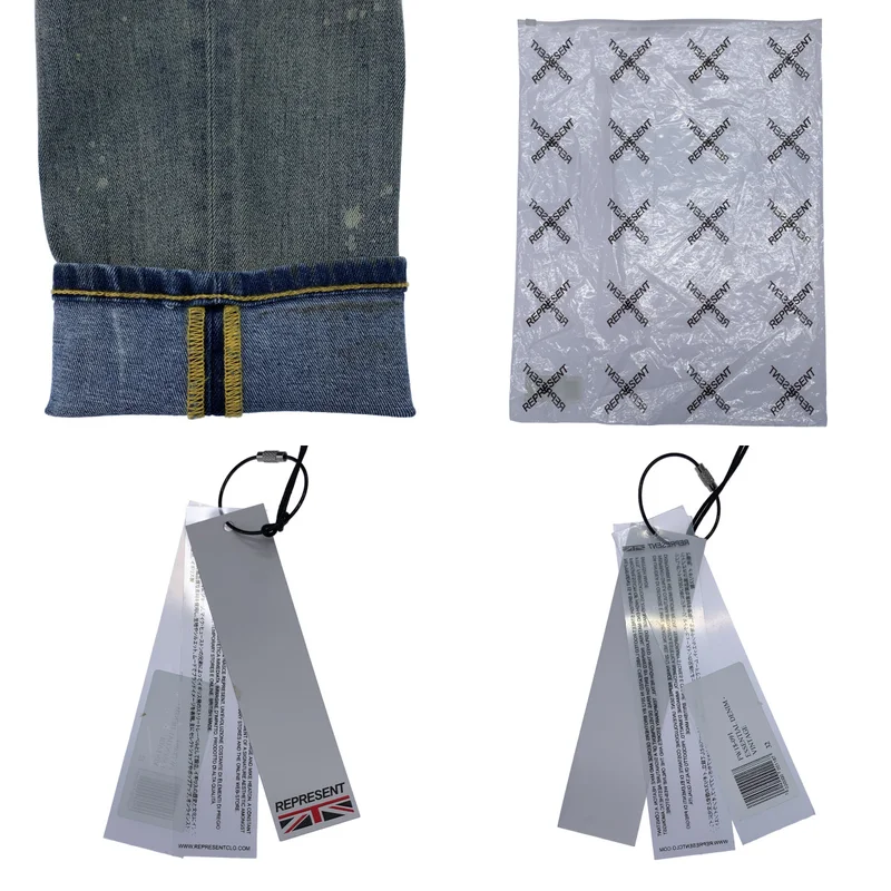 REPRESENT / リプレゼント | ESSENTIAL DENIM / ヴィンテージ加工 エッセンシャル デニムパンツ | 32 | メンズ