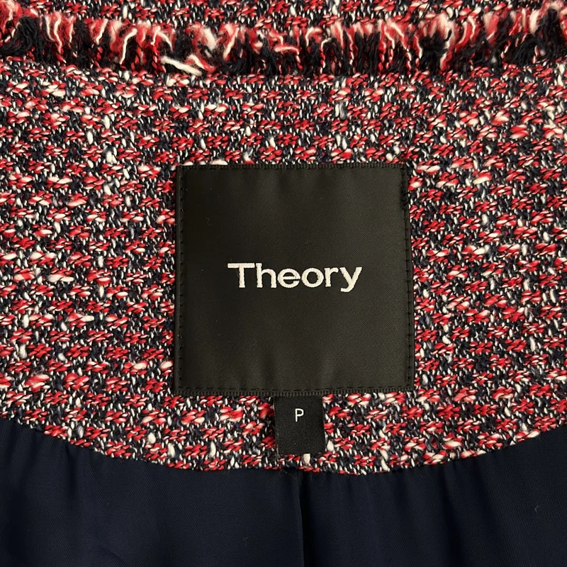 theory / セオリー | ツイード ノーカラーコート | P | レディース