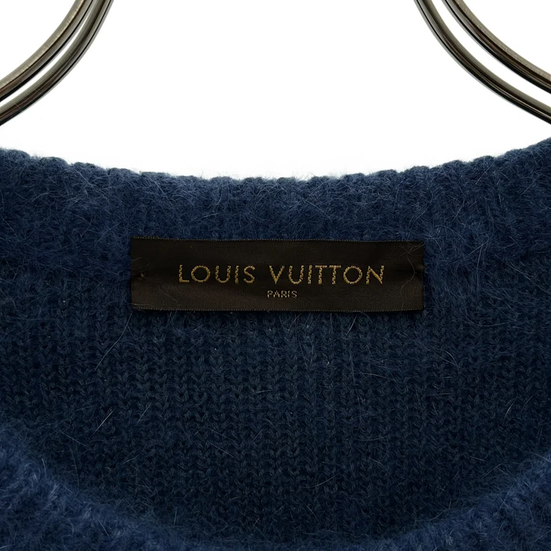 Louis Vuitton / ルイヴィトン | アンゴラ カシミヤ混 シャギー ボーダーニット | L | メンズ
