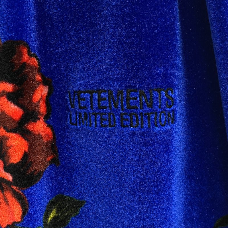 VETEMENTS / ヴェトモン | 2023AW | フローラル ベルベットスカート | XS | レディース