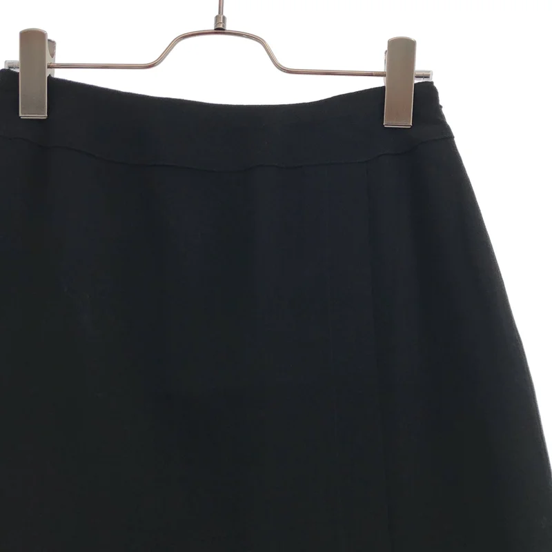 CHANEL / シャネル | ウール ココマークボタン ロングスカート | 38 | レディース