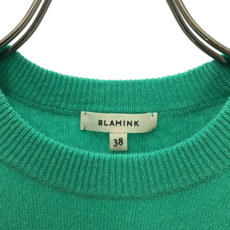 BLAMINK / ブラミンク | カシミヤ ヘムフリンジ12Gニットニット_長袖 | 38 | レディース