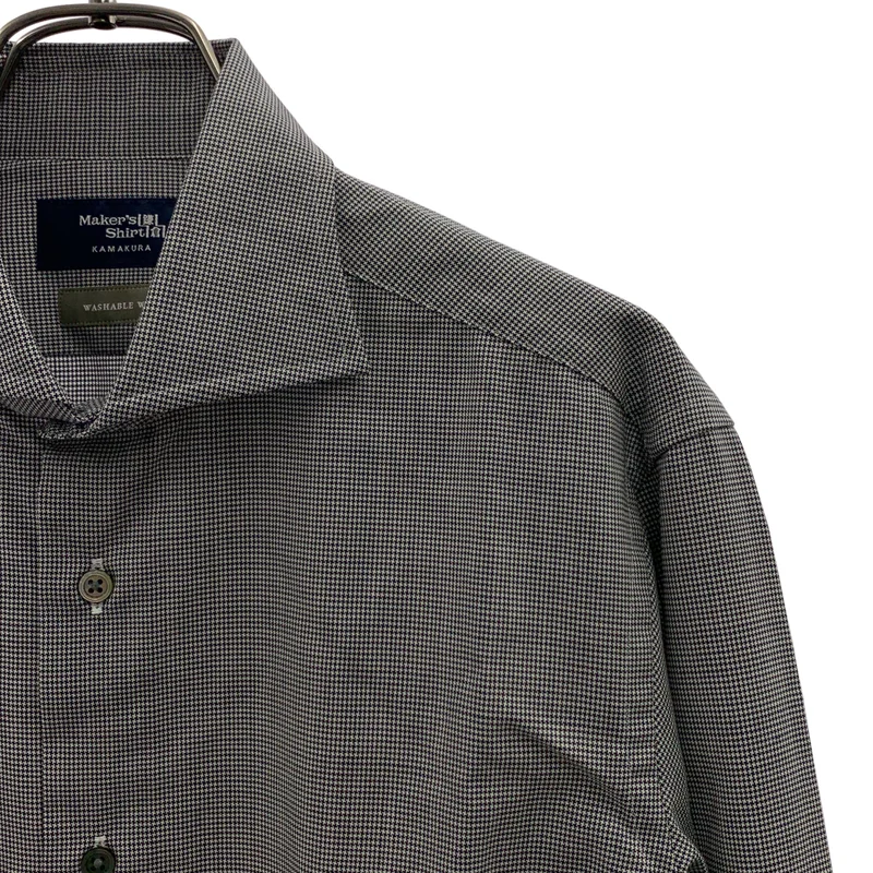 Maker's Shirt / メイカーズシャツ 鎌倉 | ウール 総柄 シャツ | 38 | メンズ