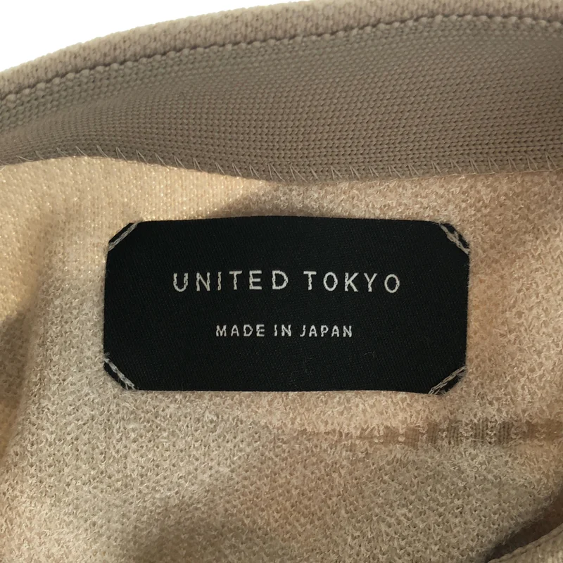 UNITED TOKYO / ユナイテッドトウキョウ | パイル切り替え ショートニット | F | レディース