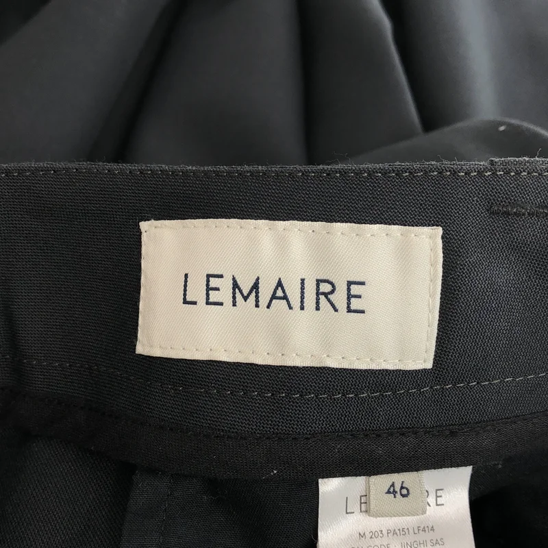 LEMAIRE / ルメール | ウール 2タック スラックス パンツ | 46 | メンズ