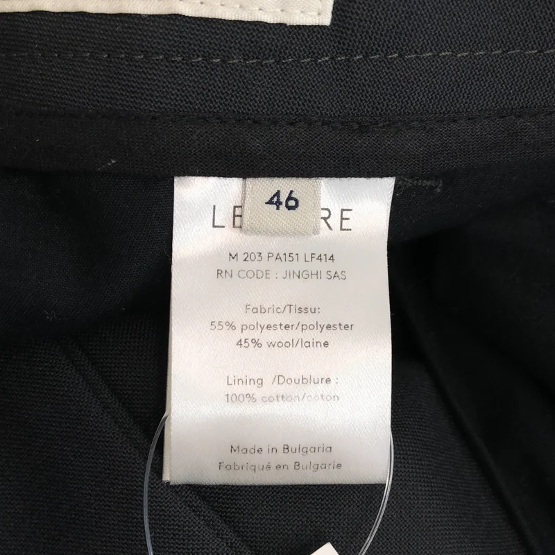 LEMAIRE / ルメール | ウール 2タック スラックス パンツ | 46 | メンズ