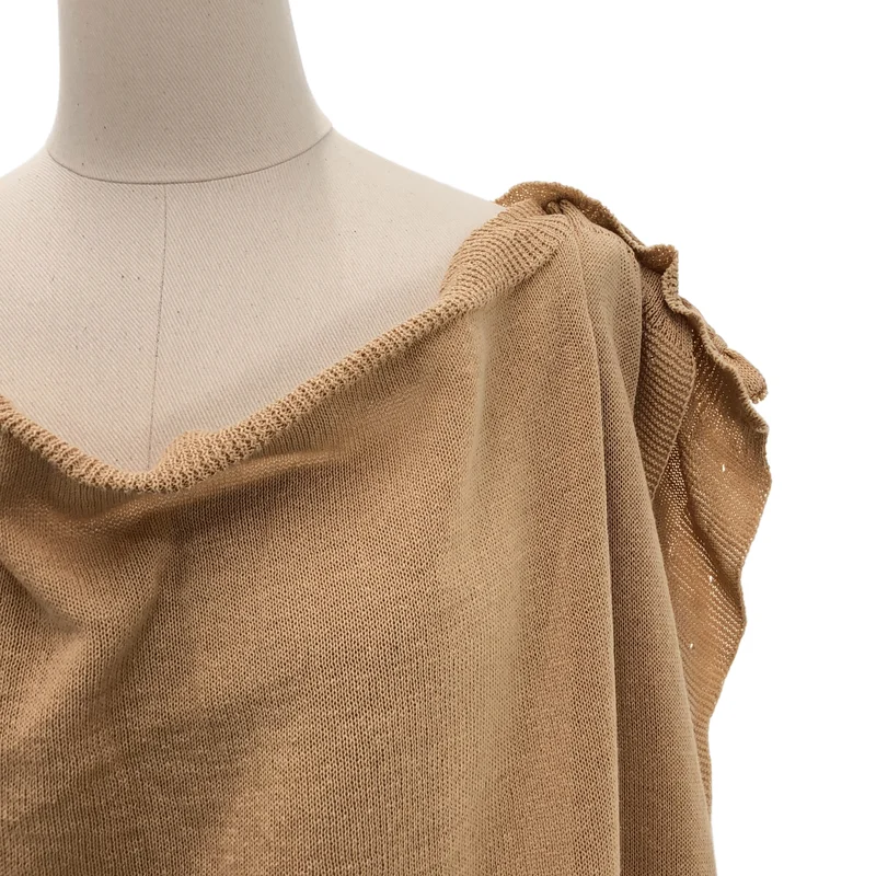 ISSEY MIYAKE / イッセイミヤケ | コットン オーバーシルエット レースアップ ニット ベスト | 2 | レディース