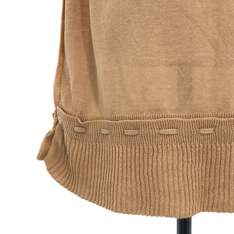 ISSEY MIYAKE / イッセイミヤケ | コットン オーバーシルエット レースアップ ニット ベスト | 2 | レディース