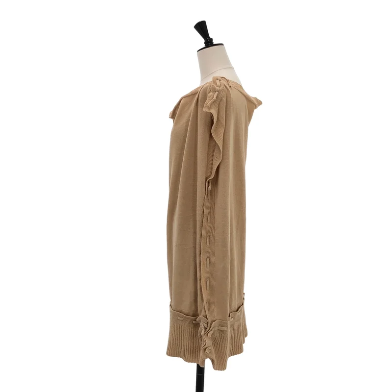 ISSEY MIYAKE / イッセイミヤケ | コットン オーバーシルエット レースアップ ニット ベスト | 2 | レディース