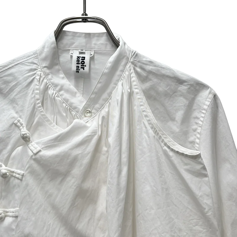 noir kei ninomiya / ノワールケイニノミヤ | 2024SS | コットン アシンメトリーシャツ | M | レディース