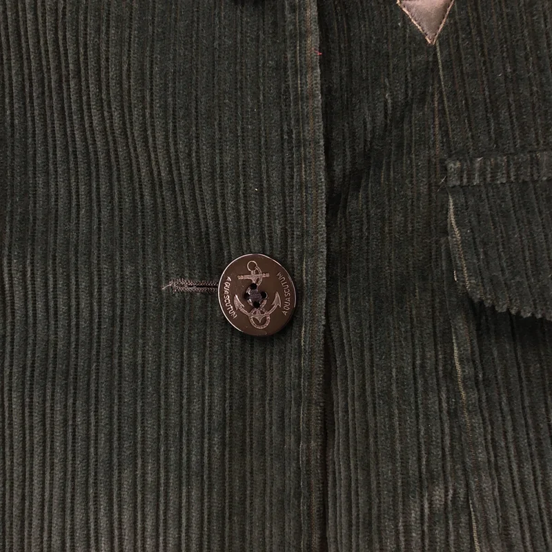 AQUASCUTUM / アクアスキュータム | コーデュロイ ダブル Pコート / 総柄裏地 |
