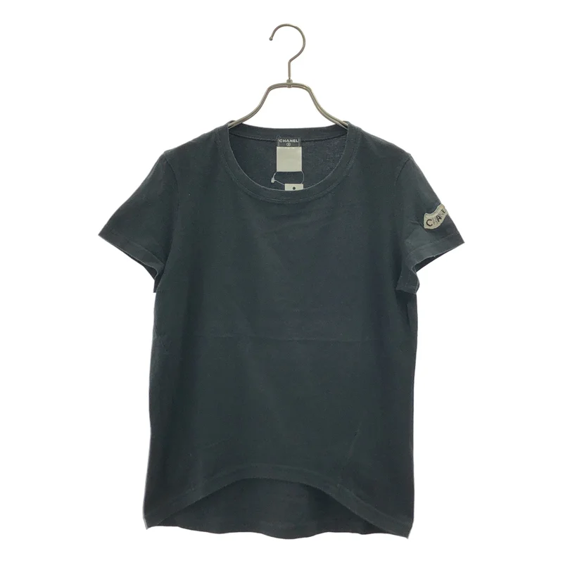 CHANEL / シャネル | ロゴビーズ装飾 クルーネック カットソー | 42 | レディース