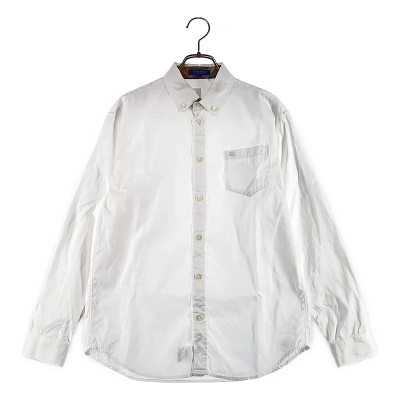 BURBERRY LONDON / バーバリーロンドン | ワンポイントロゴ ボタンダウン シャツ | 160 | レディース