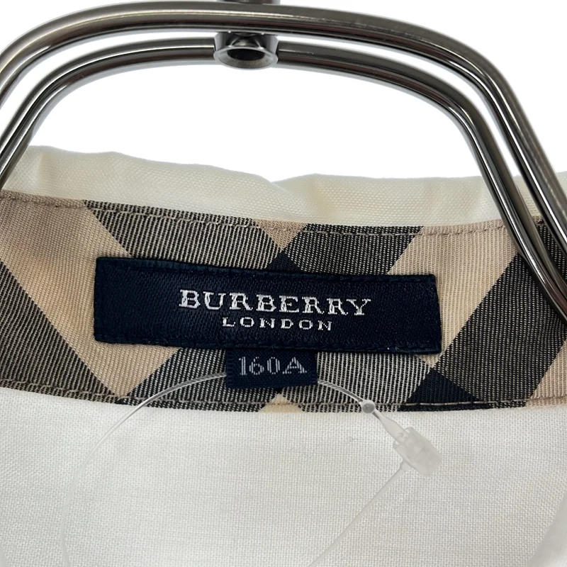 BURBERRY LONDON / バーバリーロンドン | ワンポイントロゴ ボタンダウン シャツ | 160 | レディース