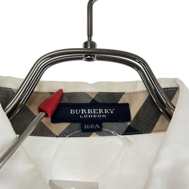 BURBERRY LONDON / バーバリーロンドン | ワンポイントロゴ ボタンダウン シャツ | 160 | レディース