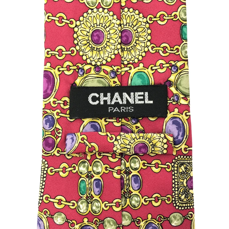 CHANEL / シャネル | シルク 総柄 ココマーク スーツ ネクタイ |