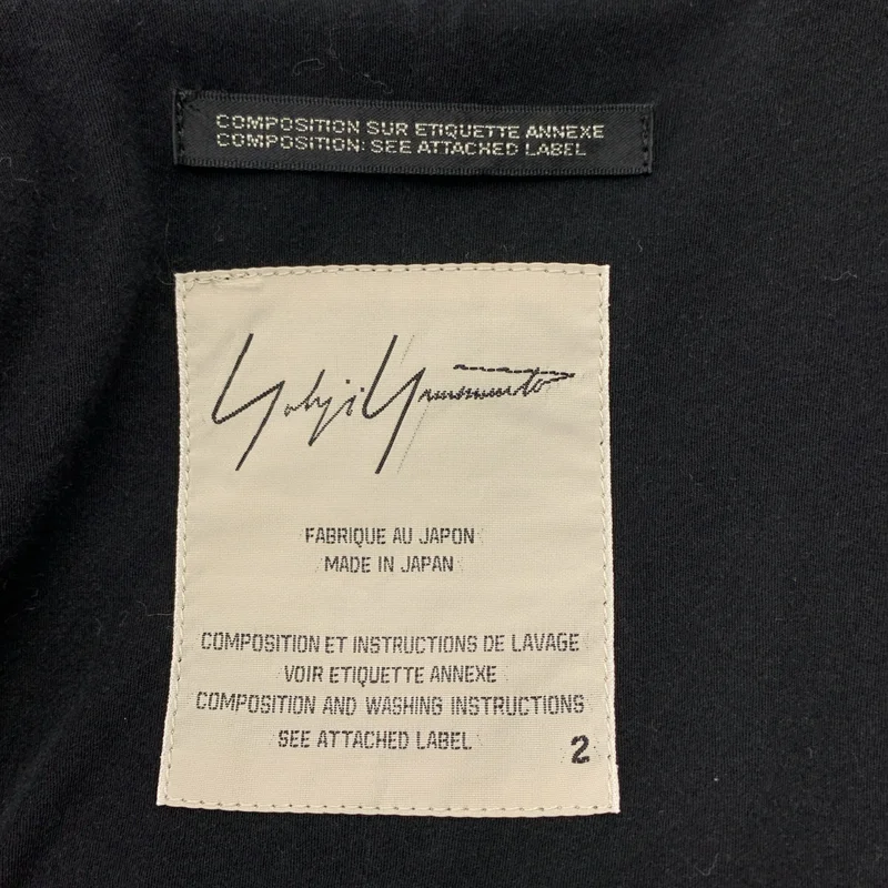 Yohji Yamamoto FEMME / ヨウジヤマモトファム | 2019AW | メルトンウール スリーブレス ケープコート | 2 | レディース
