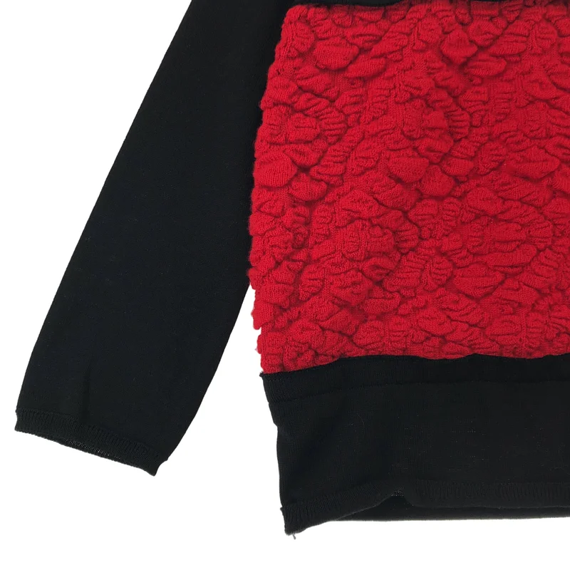 COMME des GARCONS / コムデギャルソン | 2020AW | ウール バイカラー ドッキングデザイン ニット | XS | レディース