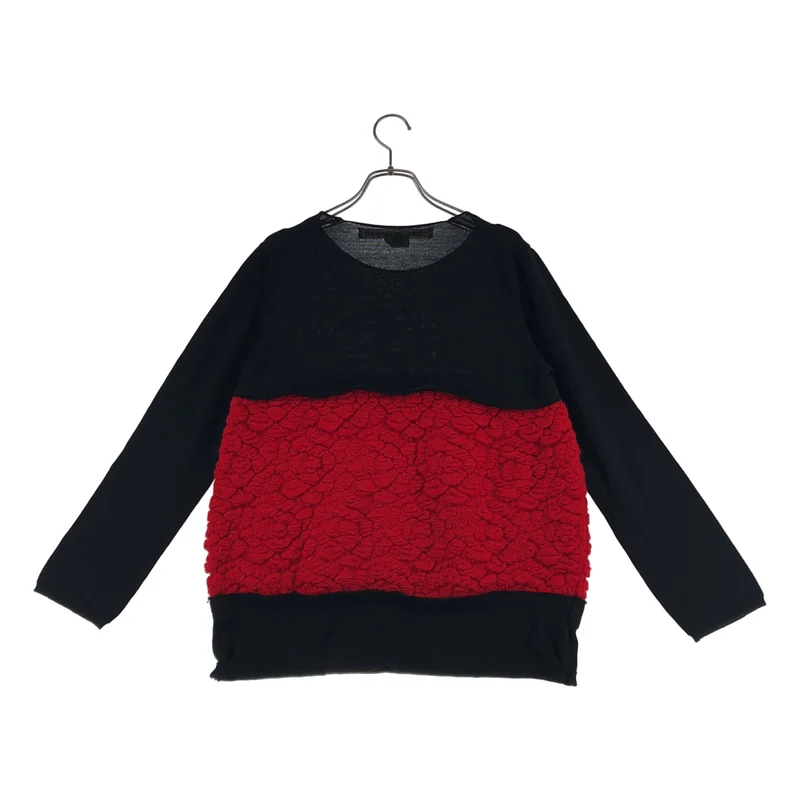 COMME des GARCONS / コムデギャルソン | 2020AW | ウール バイカラー ドッキングデザイン ニット | XS | レディース