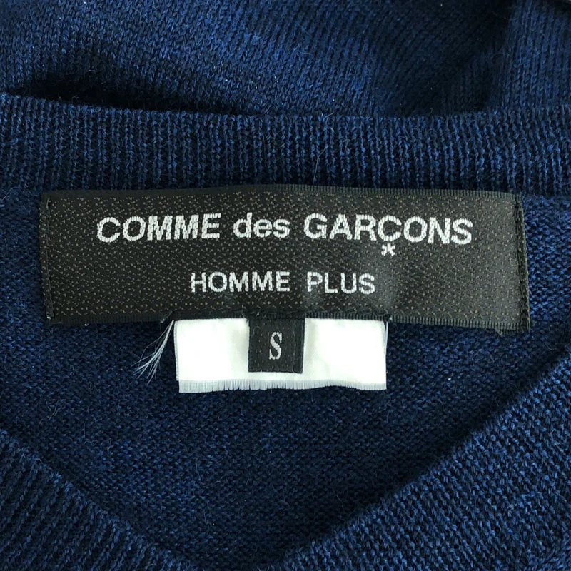 COMME des GARCONS HOMME PLUS / コムデギャルソンオムプリュス | 2008SS | 異素材 ドッキング Vネック ニット | S | メンズ