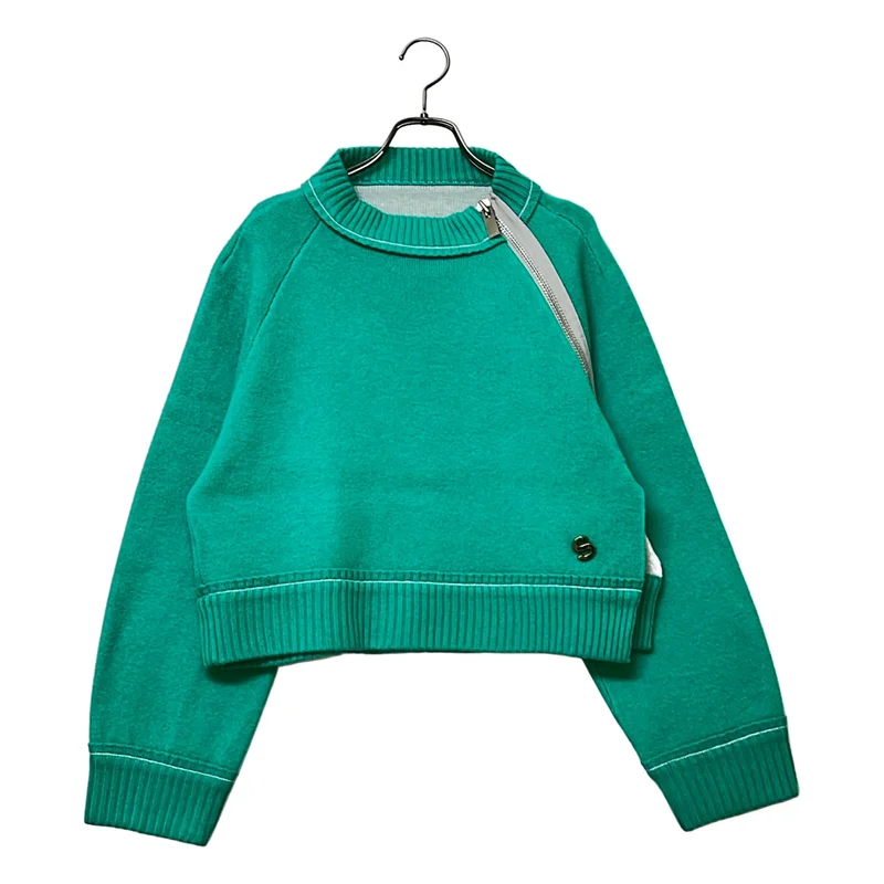 sacai / サカイ | Cashmere Knit Pullover サイドジップ カシミヤ ニット | 2 | レディース