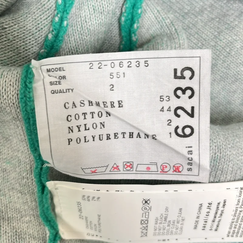 sacai / サカイ | Cashmere Knit Pullover サイドジップ カシミヤ ニット | 2 | レディース