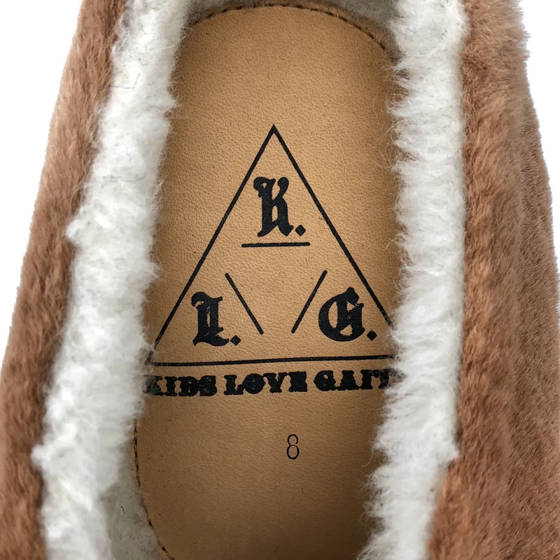 KIDS LOVE GAITE / キッズラブゲイト | Vibram SLIP-ON / ビブラムソール ファー スリッポン シューズ | 8 | メンズ