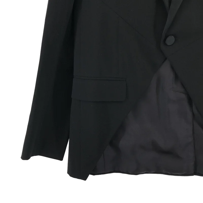 SAINT LAURENT PARIS / サンローランパリ | 2013 | ウール ピークドラペル スモーキングジャケット | 36 | レディース