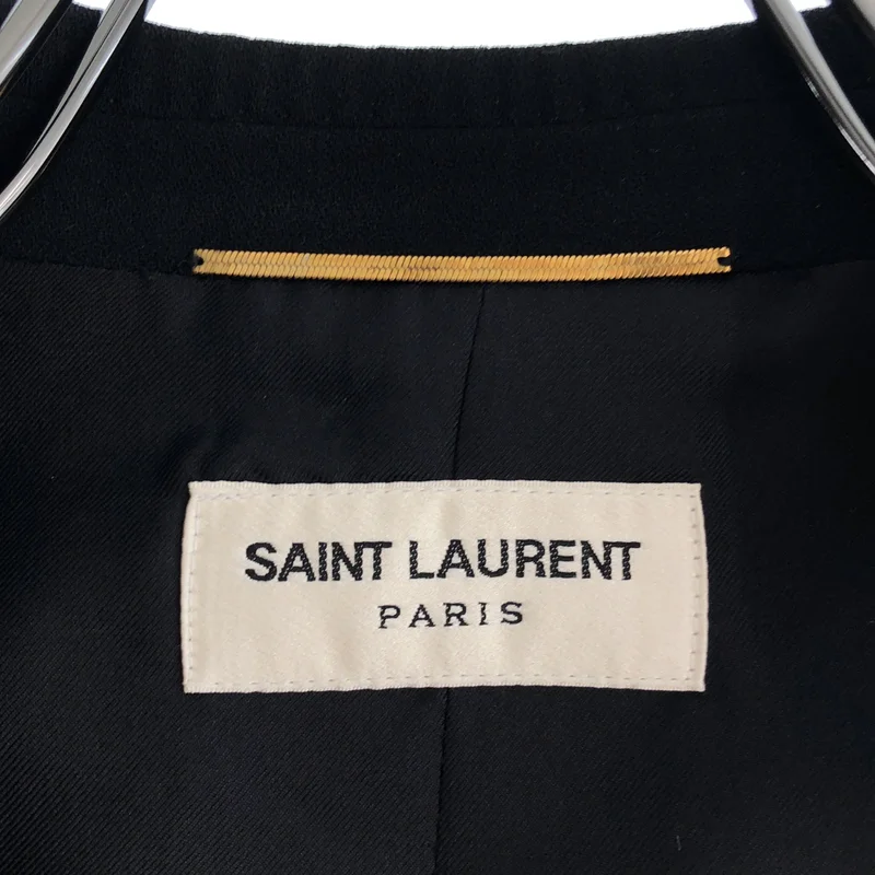 SAINT LAURENT PARIS / サンローランパリ | 2013 | ウール ピークドラペル スモーキングジャケット | 36 | レディース