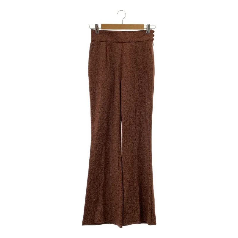 Mame Kurogouchi / マメクロゴウチ | 2023AW | Wool Smooth Flared Trousers ストライプ柄 ウールスムース フレア トラウザー パンツ | 1 | レディース