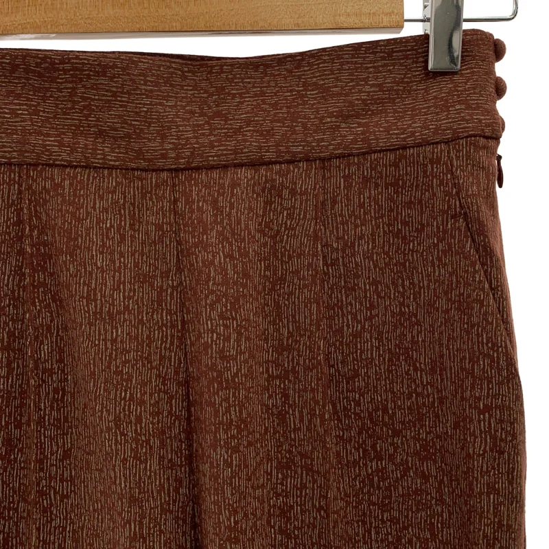 Mame Kurogouchi / マメクロゴウチ | 2023AW | Wool Smooth Flared Trousers ストライプ柄 ウールスムース フレア トラウザー パンツ | 1 | レディース