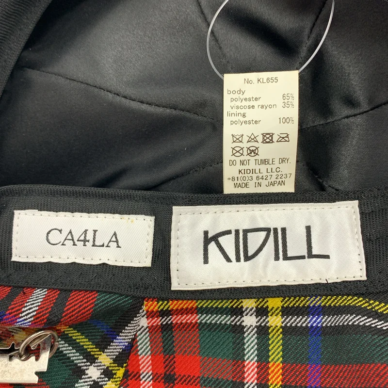 KIDILL / キディル | × CA4LA タータンチェック メタルバッジ