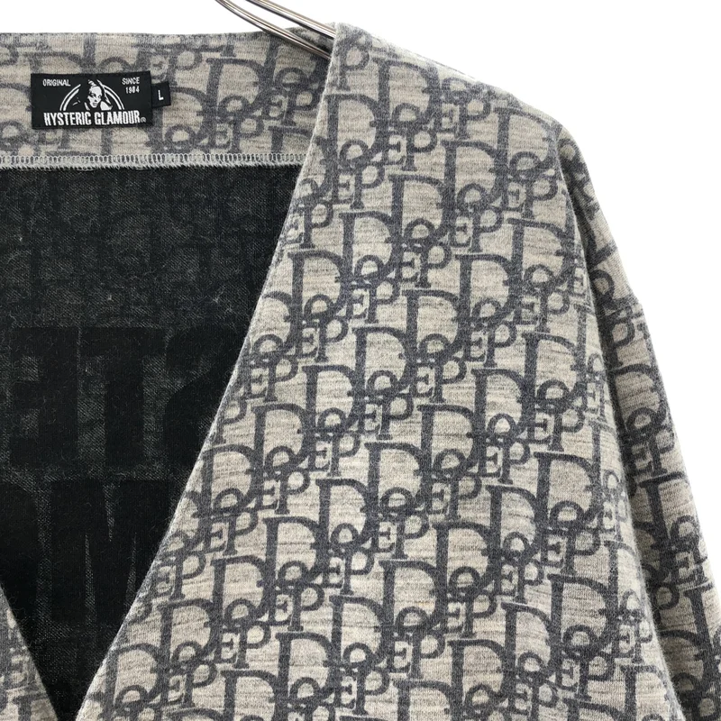 HYSTERIC GLAMOUR / ヒステリックグラマー | DOPE モノグラム カーディガン | L | メンズ
