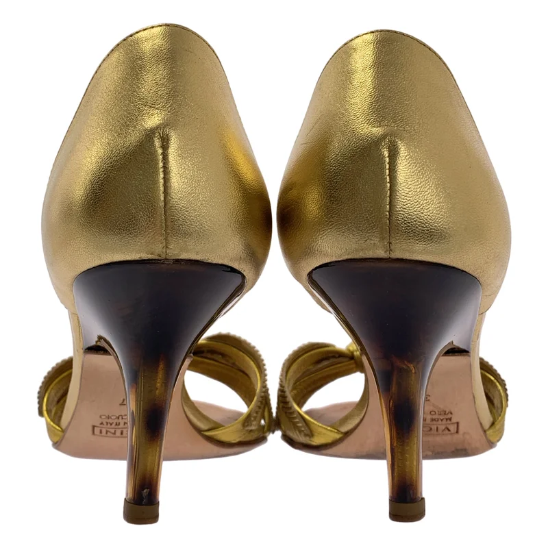 Giuseppe Zanotti / ジュゼッペザノッティ | メタリック ヒール パンプス サンダル | 37 | レディース