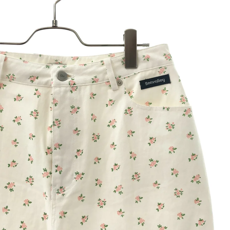 SEA / シー | FLORAL DENIM TROUSERS / フローラル デニムパンツ | 1 |