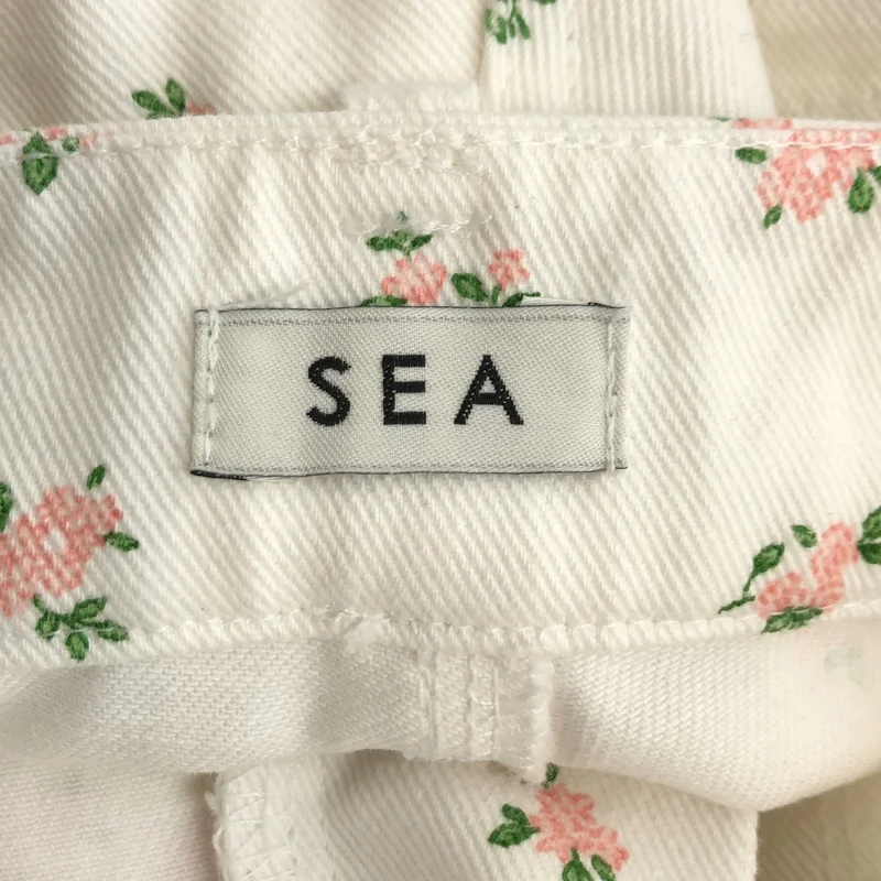 SEA / シー | FLORAL DENIM TROUSERS / フローラル デニムパンツ | 1 |