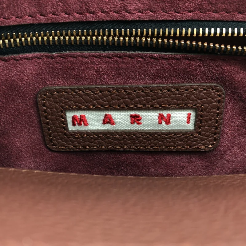 MARNI / マルニ | Shopper Bag / 2way ショルダー付き レザー ロゴ ハンドバッグ | UNI | レディース