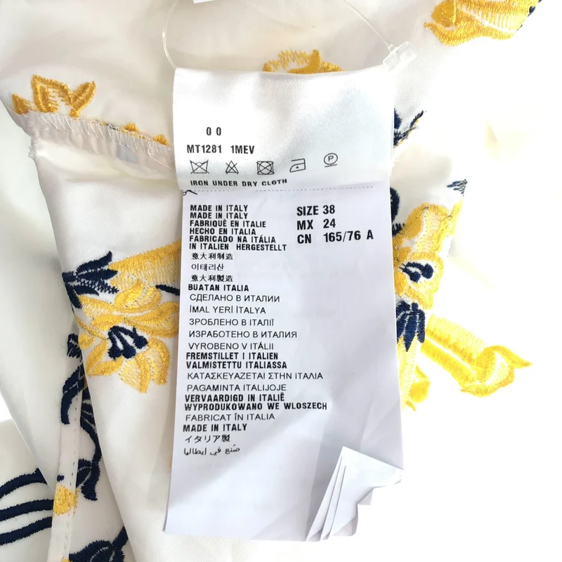 miu miu / ミュウミュウ | フラワー 刺しゅう ノースリーブ ブラウス | 38 | レディース