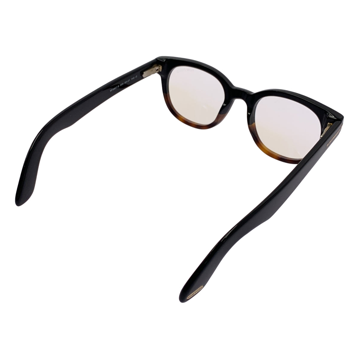 【美品】  TOM FORD / トムフォード | ウェリントンフレーム メガネ アイウェア | 50◻︎21 145 | ブラック/べっ甲 美品】 TOM FORD / トムフォード | ウェリントンフレーム メガネ アイ
