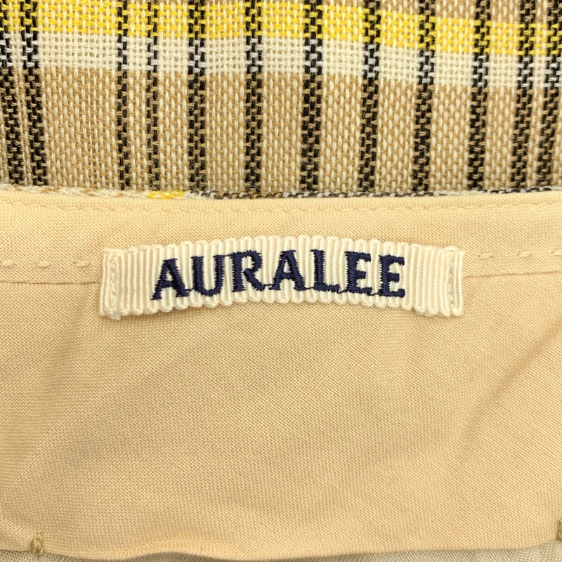 AURALEE / オーラリー | HARD TWIST ORGANIC WOOL MESH CHECK SLACKS チェック スラックス パンツ | 1 | レディース
