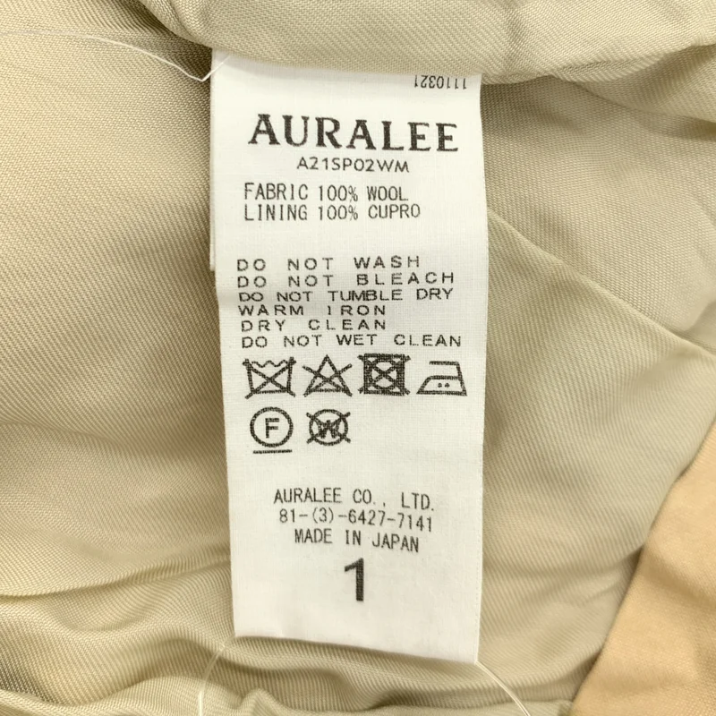 AURALEE / オーラリー | HARD TWIST ORGANIC WOOL MESH CHECK SLACKS チェック スラックス パンツ | 1 | レディース