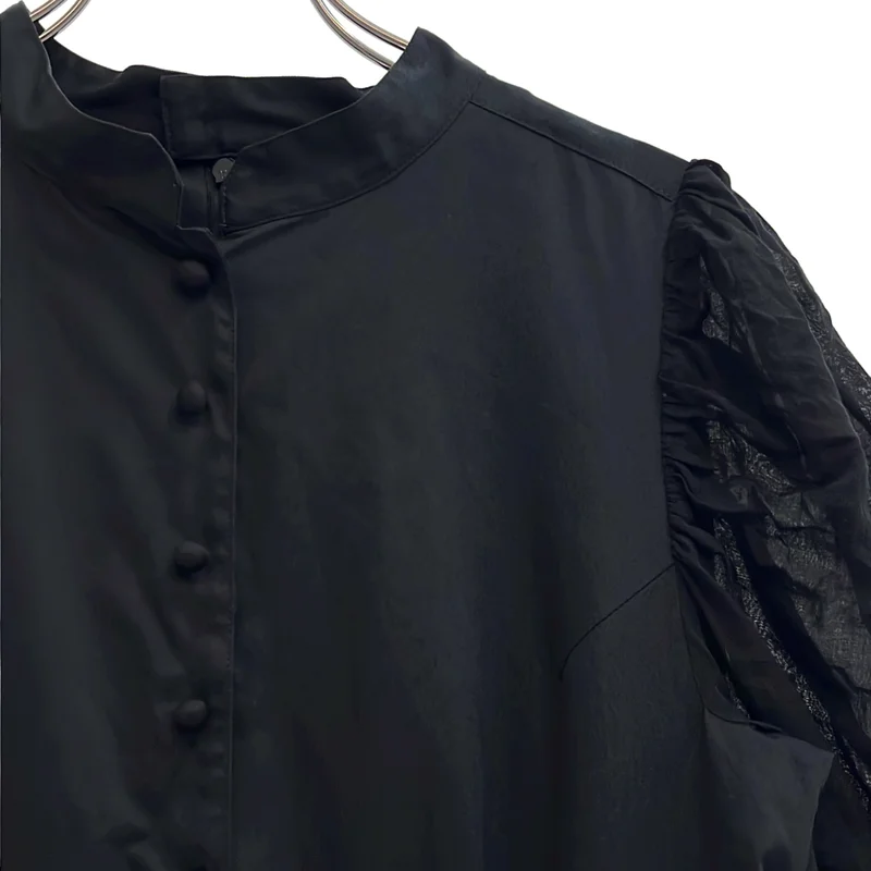 foufou / フーフー | THE DRESS #37 black sheer dress ブラックシアー ドレス ワンピース | 1 | レディース