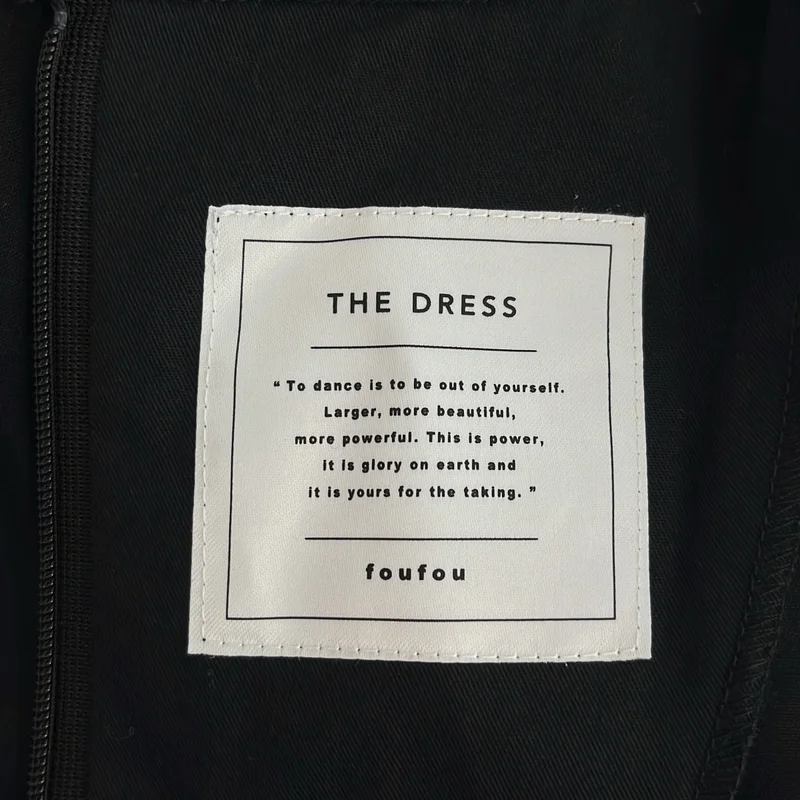foufou / フーフー | THE DRESS #37 black sheer dress ブラックシアー