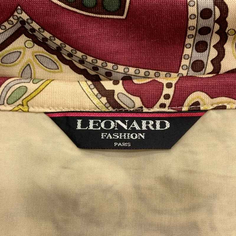 LEONARD / レオナール | 総柄 サイドジップ スカート / 裏地付き | 70 | レディース