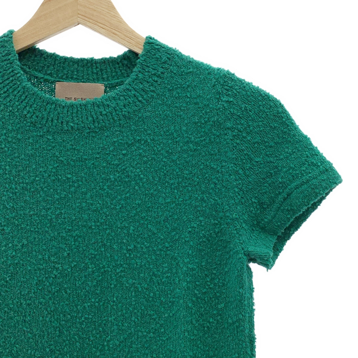 THE SHISHIKUI / シシクイ | South 半袖 コットンニット | F | グリーン | レディース THE SHISHIKUI / シシクイ | South 半袖 コットンニット | F