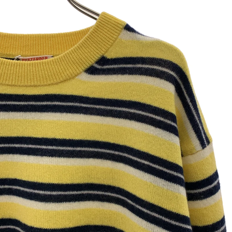 RYE TENDER / ライテンダー | cashmere 100％ / カシミヤ マルチボーダー ニット セーター | 1 | レディース