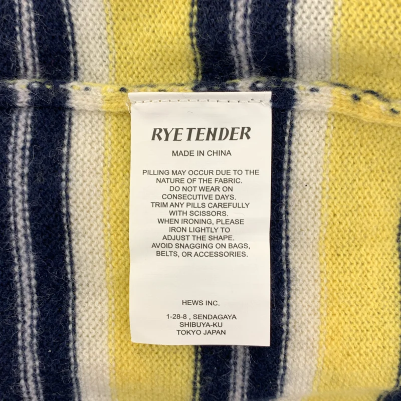 RYE TENDER / ライテンダー | cashmere 100％ / カシミヤ マルチボーダー ニット セーター | 1 | レディース