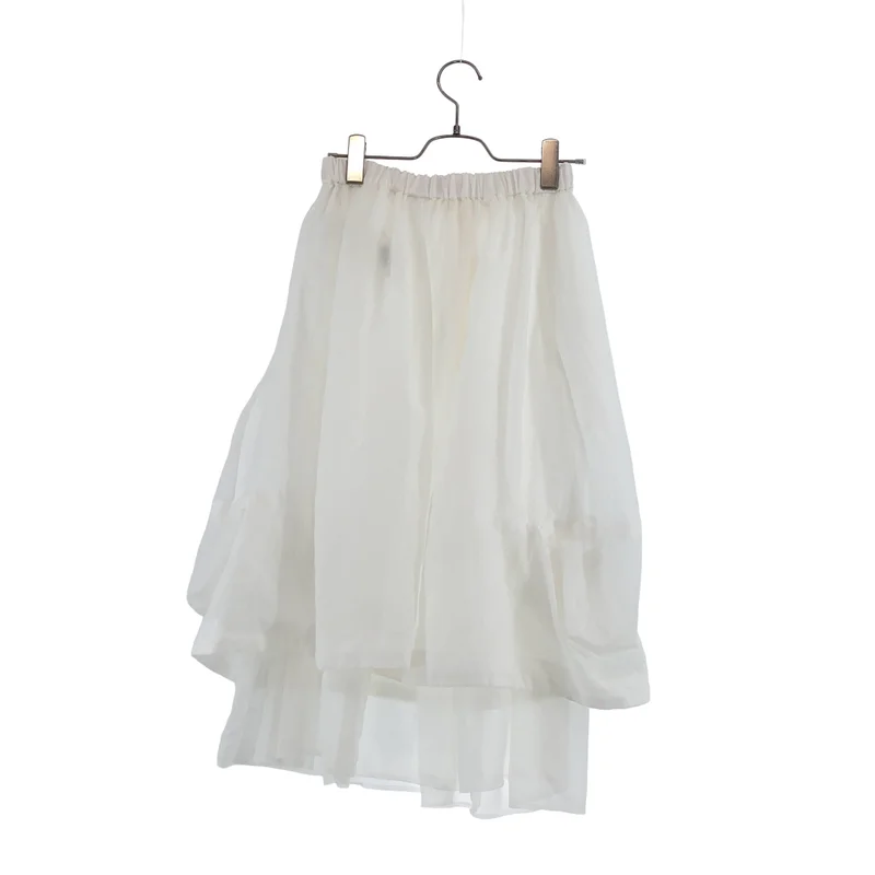 COMME des GARCONS COMME des GARCONS / コムコム | 2021SS | ポリエステル シアーレイヤード ドローストリング スカート | XS | レディース